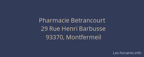 Pharmacie Betrancourt