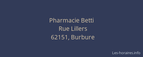 Pharmacie Betti
