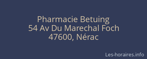 Pharmacie Betuing