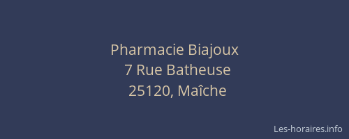 Pharmacie Biajoux