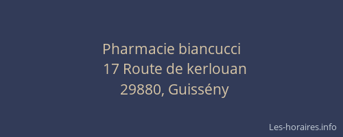 Pharmacie biancucci