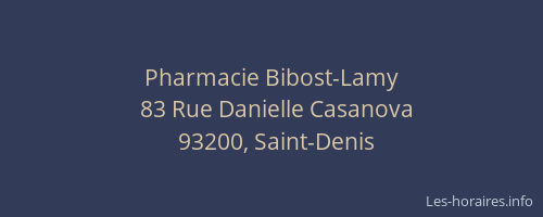 Pharmacie Bibost-Lamy