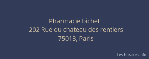 Pharmacie bichet