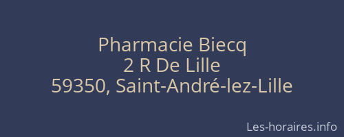 Pharmacie Biecq