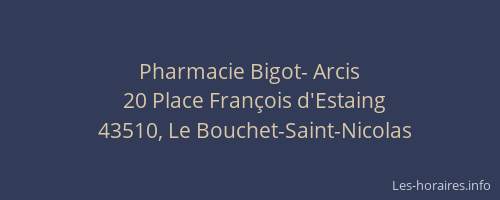 Pharmacie Bigot- Arcis