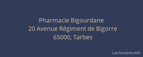 Pharmacie Bigourdane