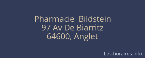 Pharmacie  Bildstein