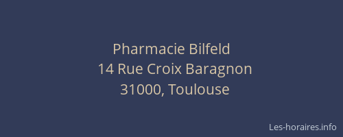 Pharmacie Bilfeld