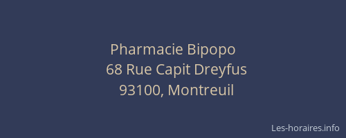 Pharmacie Bipopo