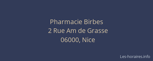 Pharmacie Birbes