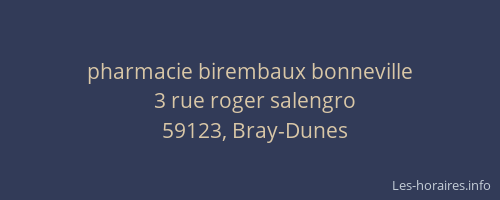 pharmacie birembaux bonneville