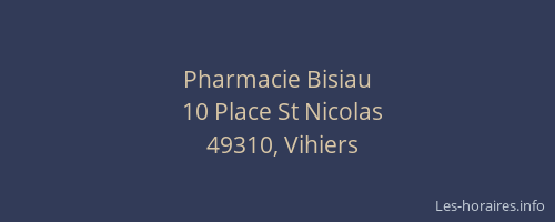 Pharmacie Bisiau