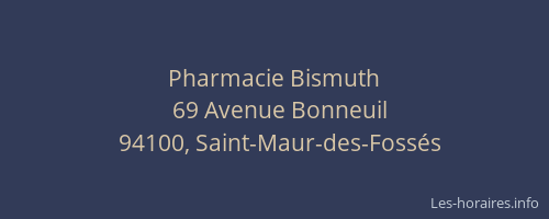 Pharmacie Bismuth