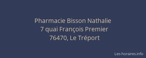 Pharmacie Bisson Nathalie