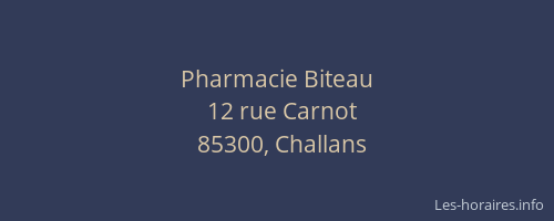 Pharmacie Biteau