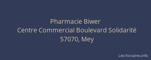 Pharmacie Biwer