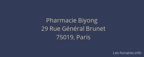 Pharmacie Biyong