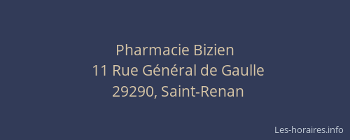 Pharmacie Bizien