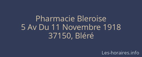 Pharmacie Bleroise
