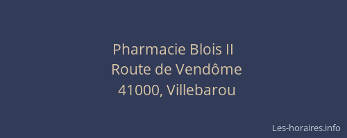 Pharmacie Blois II