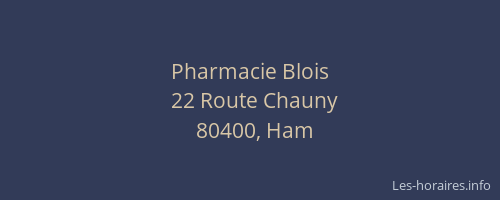 Pharmacie Blois