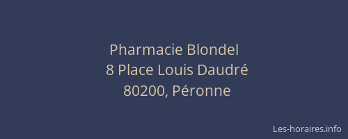 Pharmacie Blondel