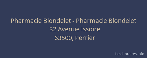 Pharmacie Blondelet - Pharmacie Blondelet