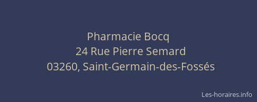 Pharmacie Bocq