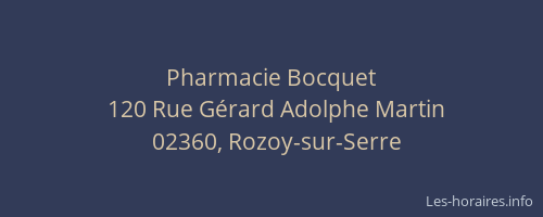 Pharmacie Bocquet