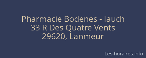 Pharmacie Bodenes - Iauch