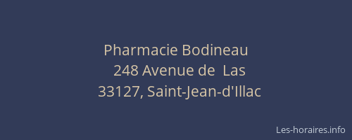 Pharmacie Bodineau