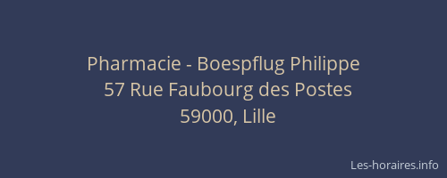 Pharmacie - Boespflug Philippe
