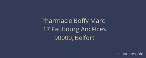 Pharmacie Boffy Marc