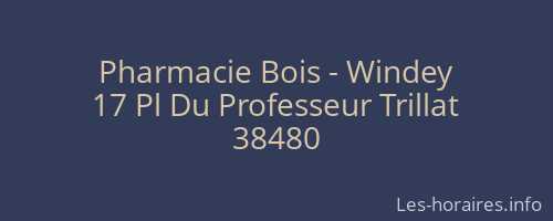 Pharmacie Bois - Windey
