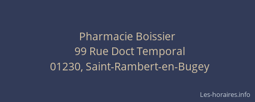 Pharmacie Boissier