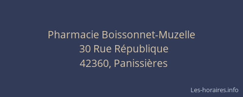 Pharmacie Boissonnet-Muzelle
