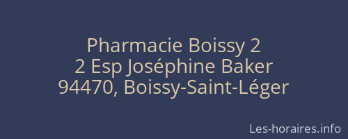 Pharmacie Boissy 2