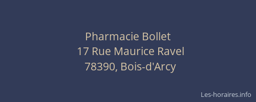 Pharmacie Bollet