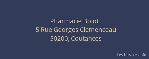 Pharmacie Bolot
