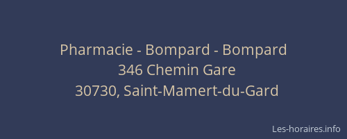 Pharmacie - Bompard - Bompard
