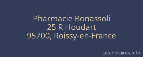 Pharmacie Bonassoli