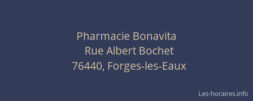 Pharmacie Bonavita