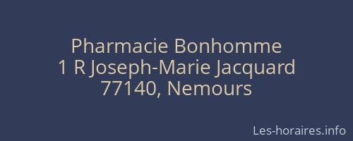 Pharmacie Bonhomme