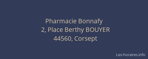 Pharmacie Bonnafy