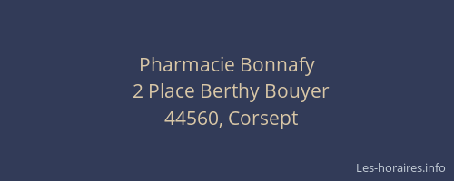 Pharmacie Bonnafy
