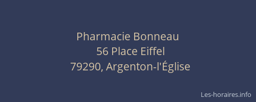 Pharmacie Bonneau