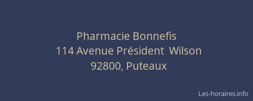 Pharmacie Bonnefis