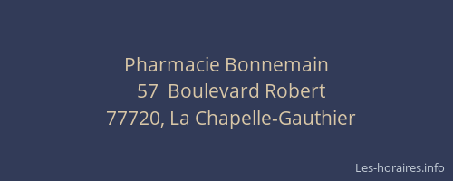 Pharmacie Bonnemain