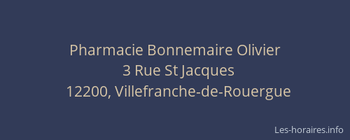 Pharmacie Bonnemaire Olivier
