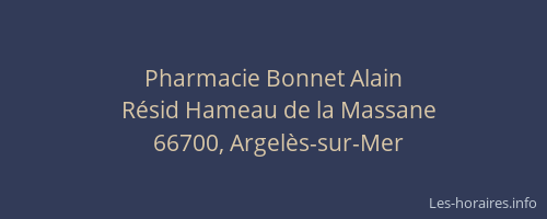 Pharmacie Bonnet Alain